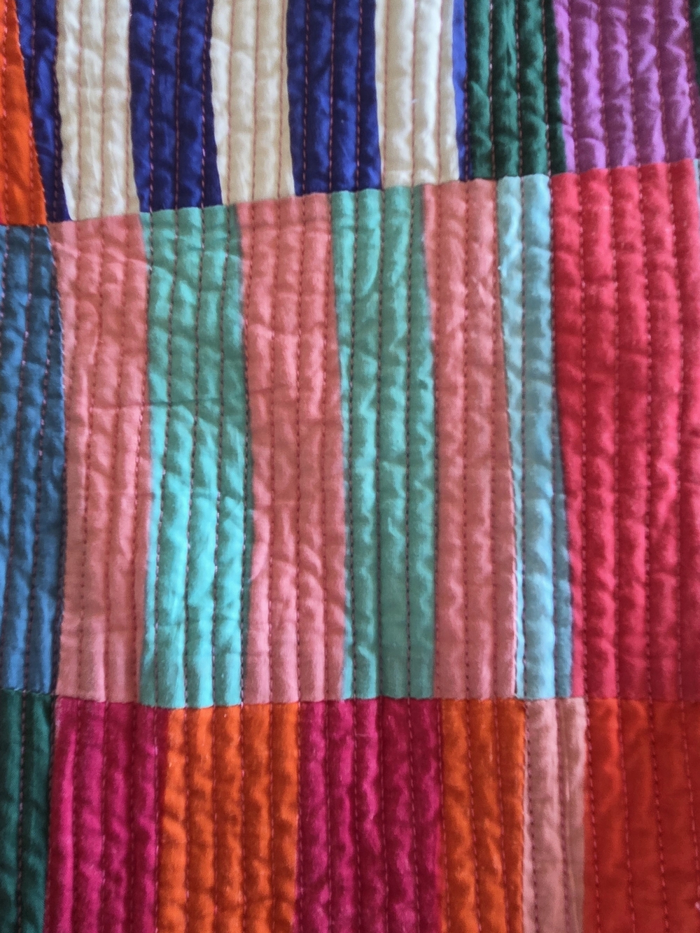 Multi-Color Reversible Patchwork Quilted Jacket - Picture 6 of 8